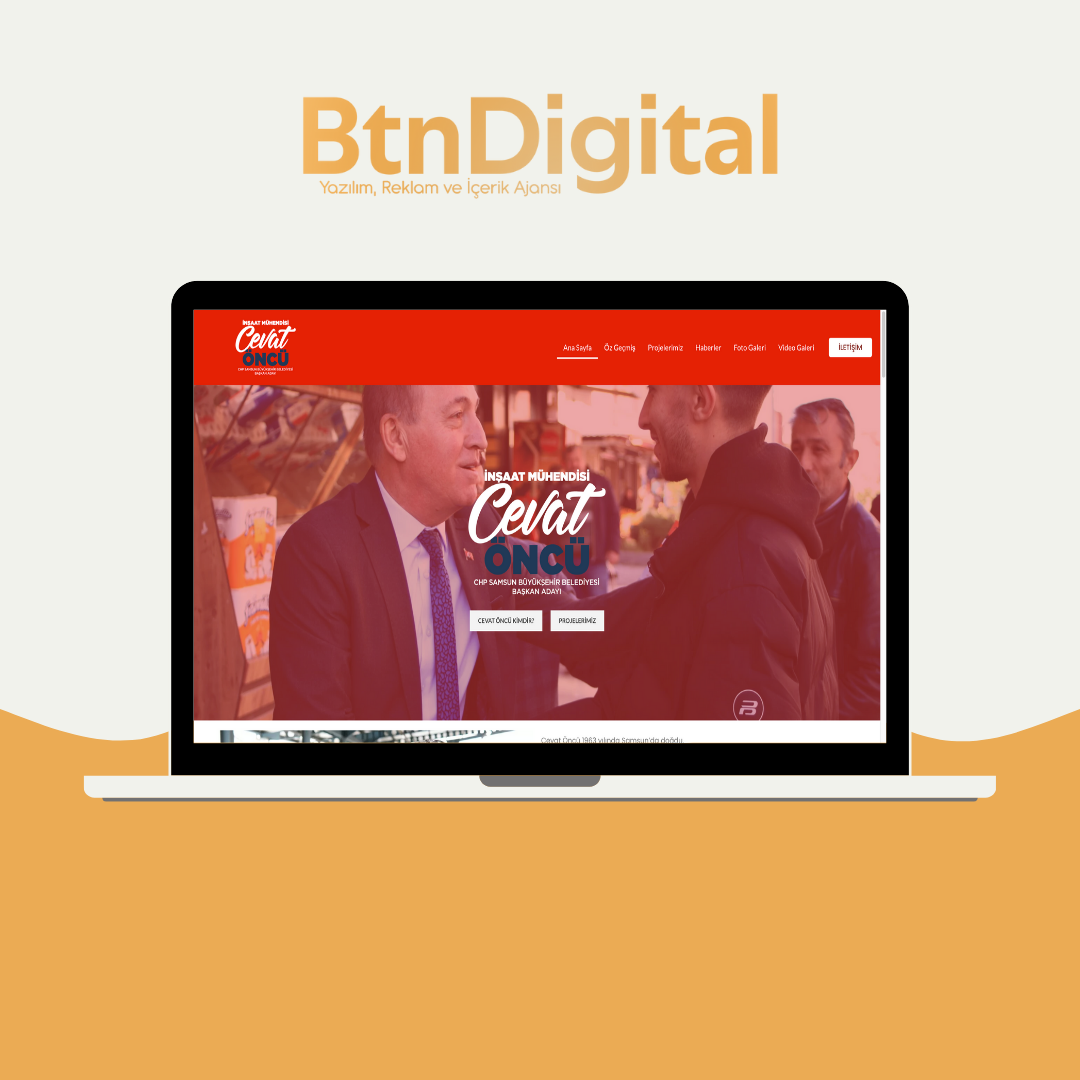 Cevat Öncü Samsun Belediye Başkan Adayı Web Tasarım Hizmeti